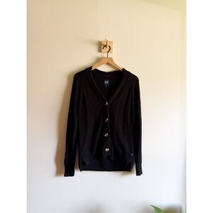 GAP 100% Cotton Button Down V Neck Cardigan Size S